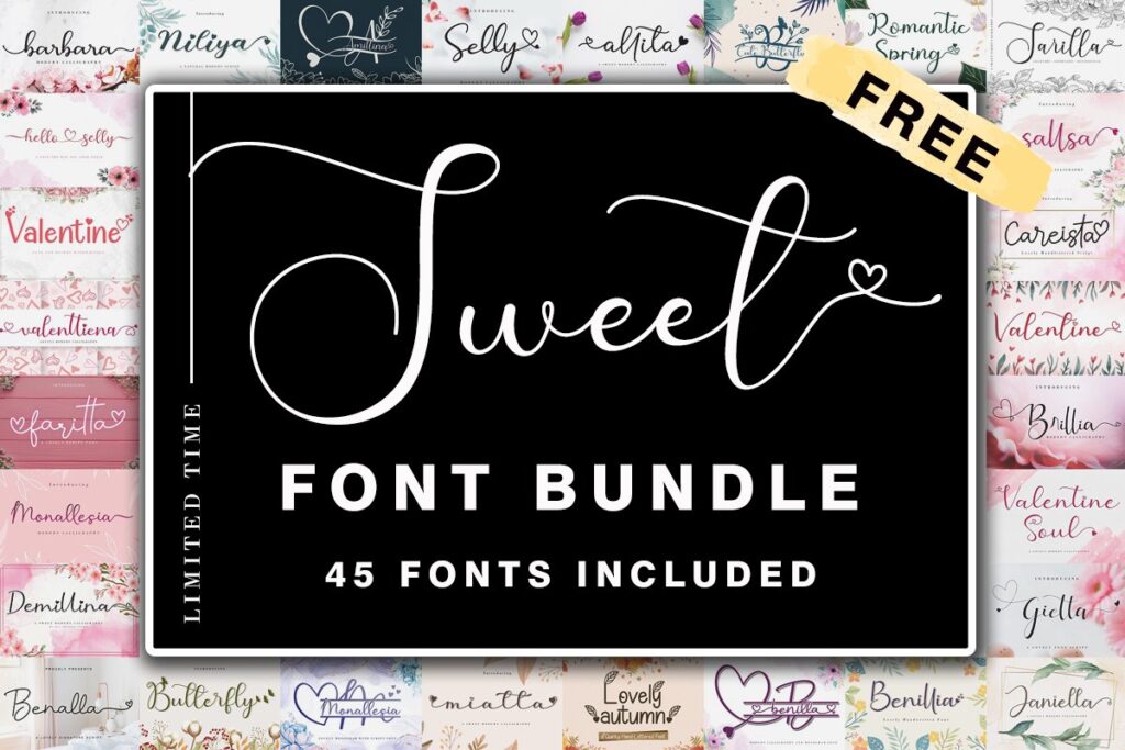 Sweet Font Bundle